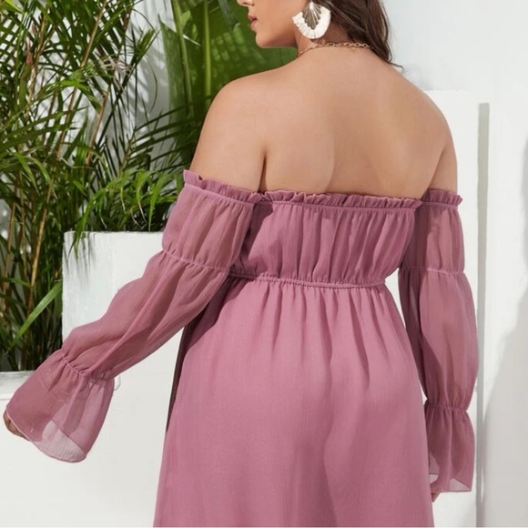 NEW•3X•Lorena Romance In The Air Lilac Boho Chic Dress - Picture 5 of 13